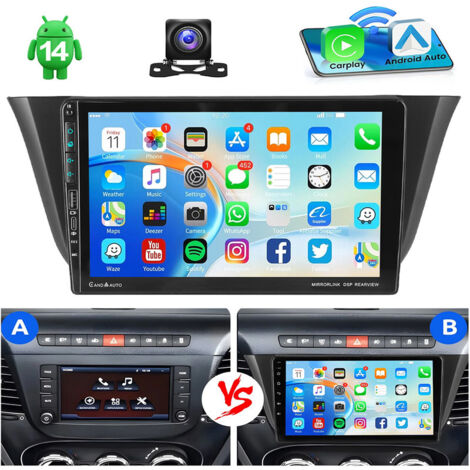 Autoradio 9 pouces pour Iveco Daily 2014-2021 Android 14 Apple CarPlay RDS Navigation GPS FM USB-C - 4+64G CAM