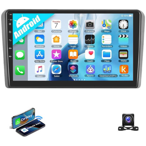 Autoradio Android 14 Apple Carplay GPS WIFI RDS pour Audi A3 S3 RS3 8P 8V 1+32G CAM