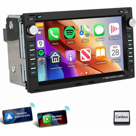 Autoradio Android 14 Carplay pour VW Polo 9N Golf 4 Passat B5 T5 SHARAN 1 JETTA 2+64G