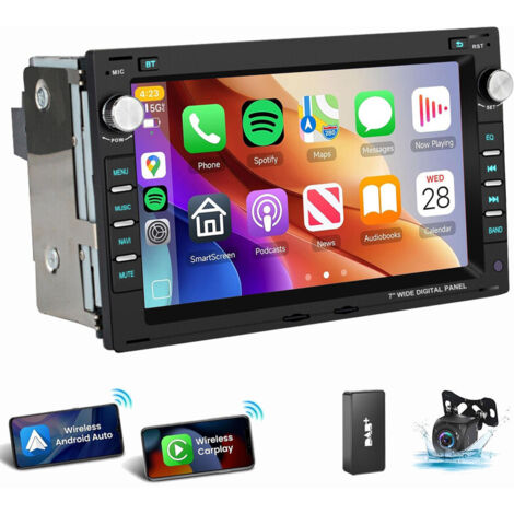 Autoradio Android 14 Carplay pour VW Polo 9N Golf 4 Passat B5 T5 SHARAN 1 JETTA 2+64G DAB CAM