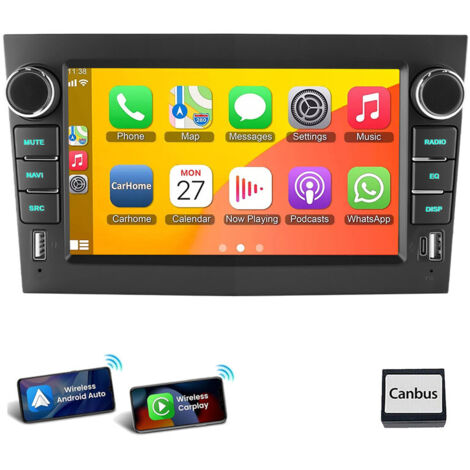 Autoradio Android 14 pour Opel Astra H Corsa C D Zafira B Vivara Combo GPS Carplay 4+64G