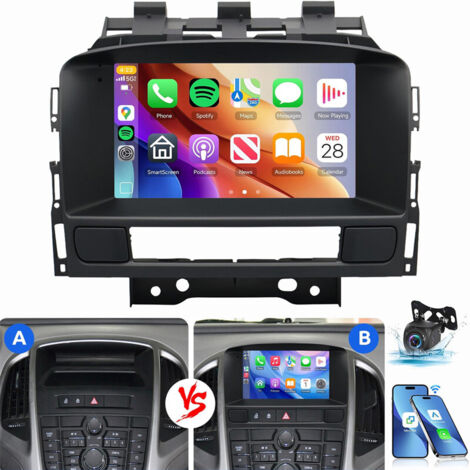 Autoradio Android 14 pour Opel Astra J 2009-2014, Apple Carplay, Navigation RDS 2+32G CAM