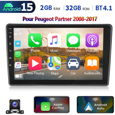 Autoradio Android 15 compatible CarPlay pour Citroën C5 (2008-2017) avec GPS, Bluetooth, Wi-Fi et radio FM - 2+32G CAM