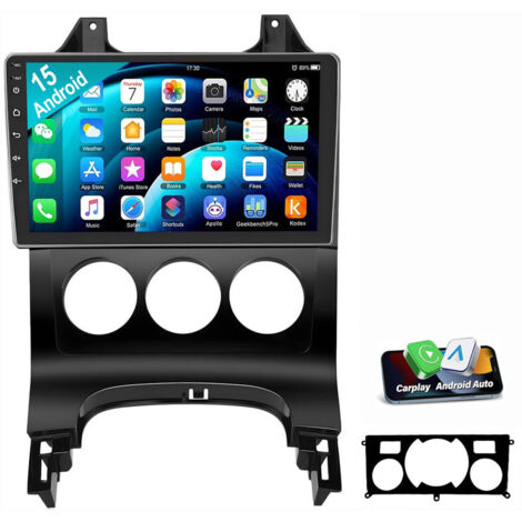 Autoradio Android 15 GPS WIFI pour Peugeot 3008 (2010-2016) et 5008 (2009-2016) SWC RDS 1+32G