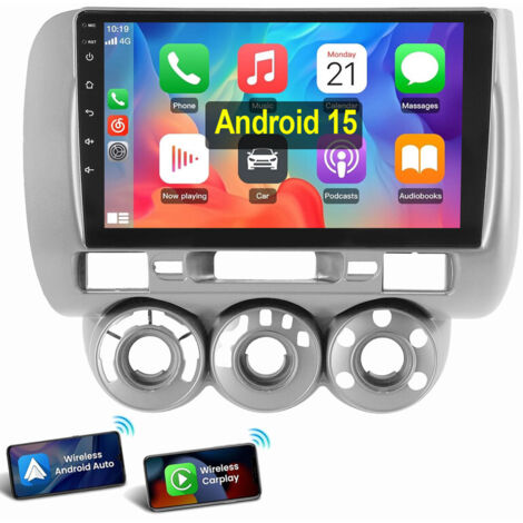 Autoradio Android 15 GPS WIFI RDS BT pour Honda Jazz II GD GE2 GE3 2002-2007 2+64G