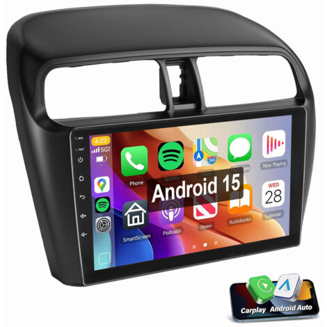 Autoradio Android 15 Pour Mitsubishi Mirage Space Star GPS WIFI Carplay RDS 1+32G