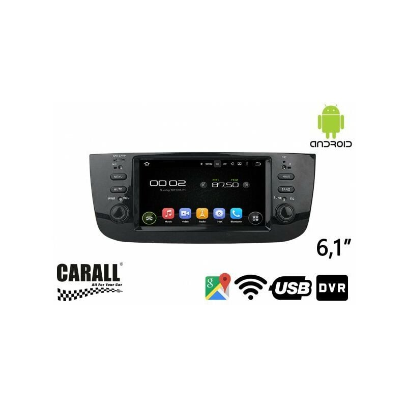 Image of Autoradio Android 8,0 Fiat Linea 2015 gps dvd usb sd wi-fi Bluetooth Navigatore
