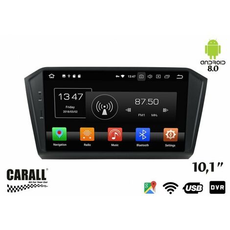 Autoradio Android 8,0 VW Passat GPS DVD USB SD WI-FI Bluetooth Navigatore
