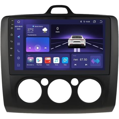 Autoradio Android Vivavoce Bluetooth compatibile Ford Focus exi MT 2 3 MK2 / MK3 2004-2011 Touch screen HD Supporto Apple Mat/Autoradio Android Radio