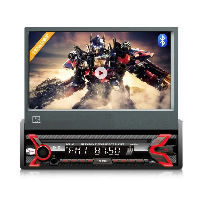 Tresice France - Audiocore AC9100 Radio Voiture Numérique Noir, Rouge