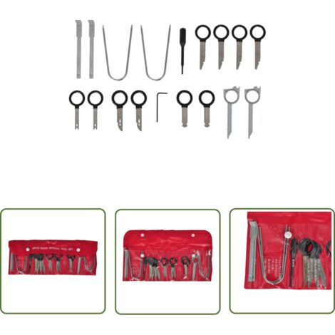 Autoradio-Ausbauwerkzeug-Set - Auto Werkzeug - Radioservicezubehör - Autoradiosausbausatz - Car Audio Tools - Werkstattbedarf