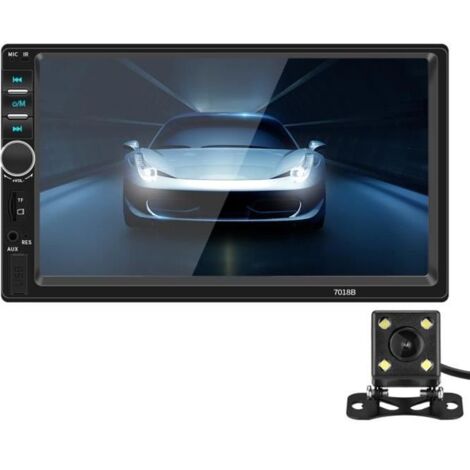 Autoradio Bluetooth 2 Din 7 \"écran tactile Mains Libres Lecteur multimédia MP5 Stéréo de voiture FM
