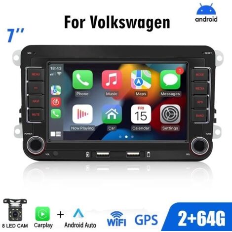 Autoradio Bluetooth 2Din Modèle 9070-J - GPS - Carplay - Wifi - 60W x 4
