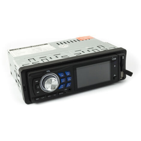 Autoradio Bluetooth Avec écran Lcd, Télécommande, Port Sd, Usb, Aux, Mp3, 1209