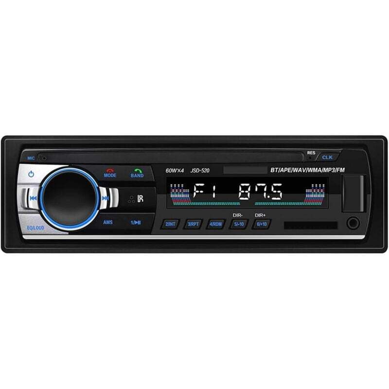 Image of Autoradio Bluetooth FM Stéréo 4x60W Lecteur MP3 USB SD AUX avec Télécommande