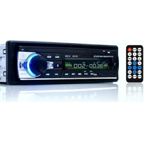 Autoradio Bluetooth JSD520 - 4 x 60 W - USB - Tuner FM Stéréo