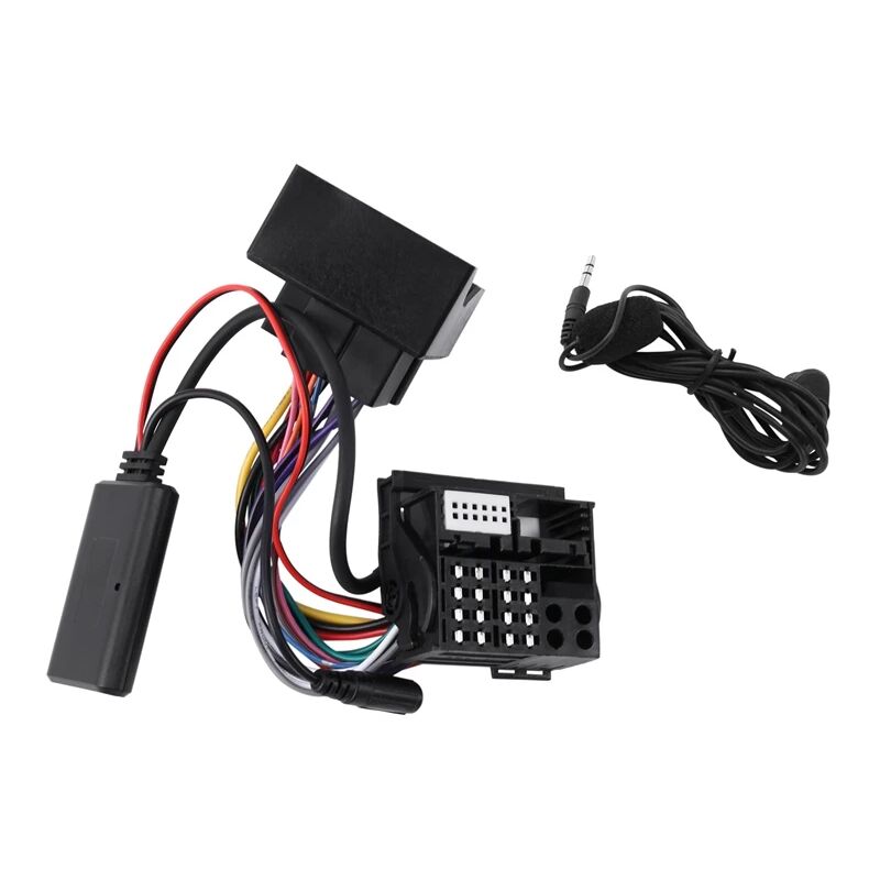 Autoradio Bluetooth Musique aux Câble Adaptateur Mains Libres Kit de Harnais pour bmw E60 E63 E90 E91, Noir pratique