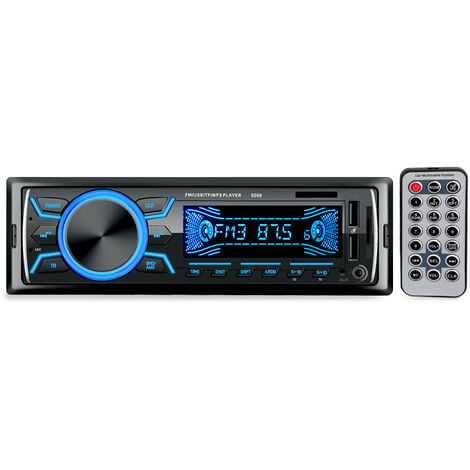 Autoradio Bluetooth Poste Radio Voiture,1Din, 4x60W, 7Couleurs FM Stéréo  USB/SD/AUX/EQ/Lecteur MP3 autoradio Pioneer (3) : : High-Tech