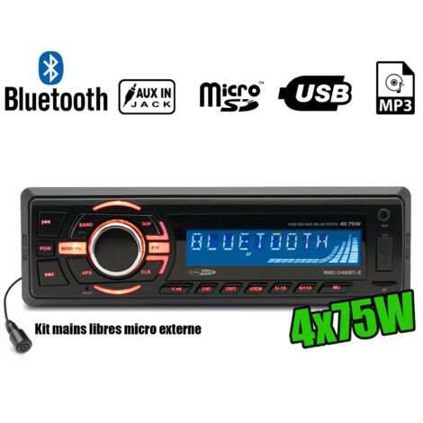 Autoradio Caliber RMD046BT-2 75W x 4 - Bluetooth - RDS-USB-SD-MP3-AUX-FM
