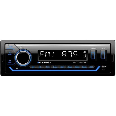Autoradio DAB Bluetooth 4 x 50W – Kit mains libres – Réception numérique FM AM DAB DAB+ – 2 ports USB – Éclairage multicolore – Blaupunkt