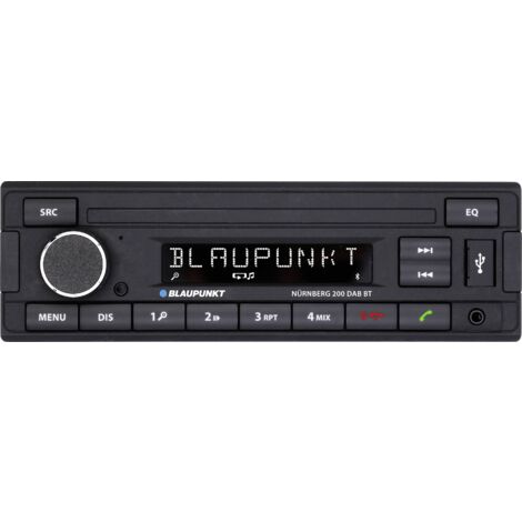 Autoradio DAB Bluetooth avec kit mains libres – Tuner DAB+ – 4 x 50W – USB et Aux – Écran 9 chiffres – Blaupunkt