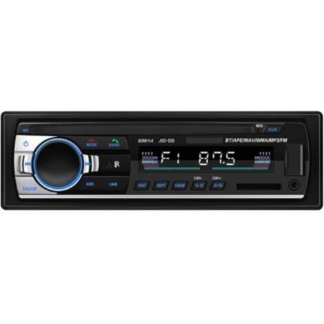 Autoradio FM Bluetooth 4x60W avec Lecteur MP3 USB/SD/AUX et télécommande