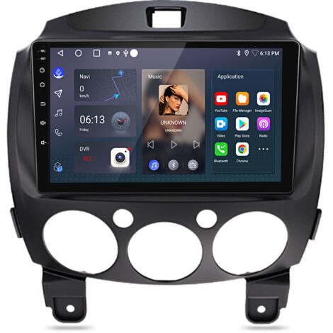 Autoradio Hexinex Pour Mazda 2 2007-2014 Android 14 CarPlay 2+64GB