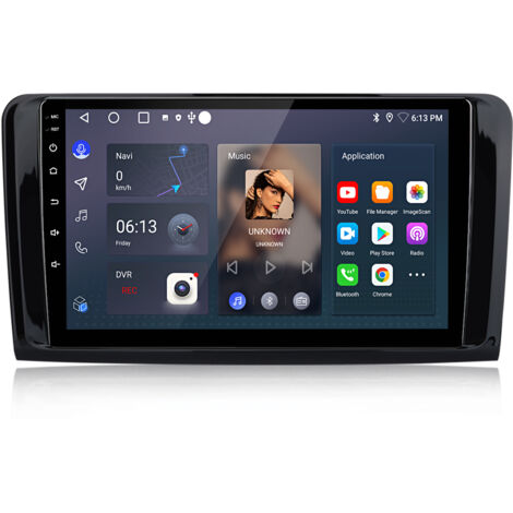 Autoradio Hexinex Pour Mercedes Benz ML 350 W164 GL 320 2005-2012 Android 14 CarPlay 2+64GB