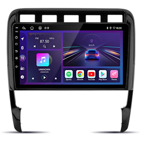 Autoradio Hexinex Pour Porsche Cayenne 1 9PA 2002-2010 Android 14 CarPlay 2+64GB