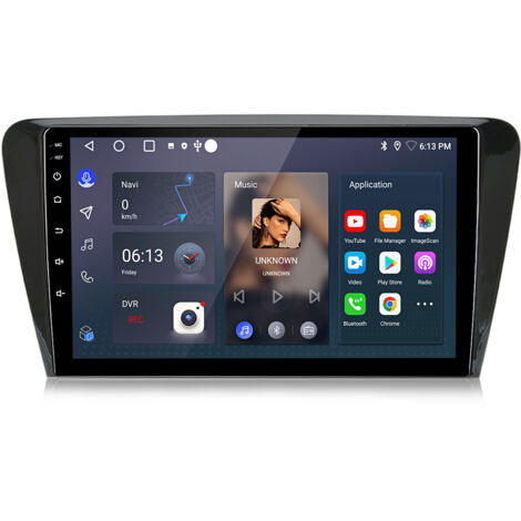 Autoradio Hexinex Pour SKODA Octavia III 3 5E 2013-2018 Android 14 CarPlay 2+64GB