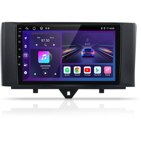 Autoradio Hexinex Pour Smart Fortwo 451 2010-2015 Android 14 CarPlay 2+64GB
