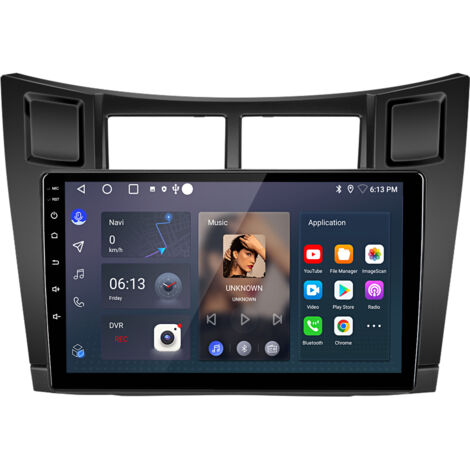 Autoradio Hexinex Pour Toyota Yaris XP90 2005-2012Android 14 CarPlay 2+64GB