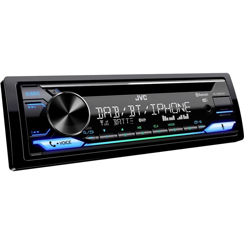 JVC - KD-DB922BT Autoradio tuner dab+, port pour commande au volant, kit mains libres bluetooth X229092