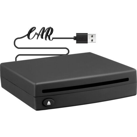 Autoradio Lecteur USB 2.0 CD/DVD Externe pour Interface Stéréo Connexion USB Lecteur Navigation GPS, 1 DIN Voiture CD/DVD Externe