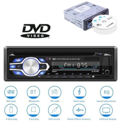 Autoradio MP3/CD/Bluetooth/USB 12/24V + Télécommande - 5014BT