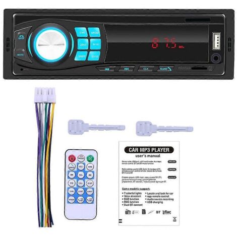 Autoradio MP3 FM USB Stéréo Audio Multimédia, Lecteur de Cassettes Radio Voiture avec Entrée USB et Prise en Charge des Fichiers MP3