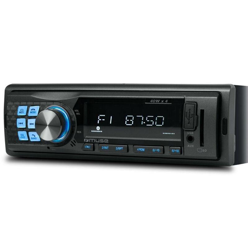 Autoradio Muse M-195 bt 160 Watts - fm stéréo - Port usb - Micro sd / Prise auxiliaire / Bluetooth 4 x 40 watts