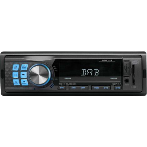 Autoradio Muse M-199 DAB 1 DIN Bluetooth DAB+ USB SD Noir
