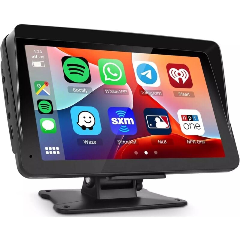 Image of Zencocco - Autoradio Portatile Carplay Display per Auto, Schermo 7 Pollici ips Touchscreen