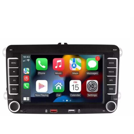 Autoradio pour VW Passat Golf Polo Caddy Beetle Jetta Seat Skoda, Système Android 13 2G 64G, 7 Pouces écran Tactile CarPlay Android Auto écran de Voiture Navigation WiFi Bluetooth FM