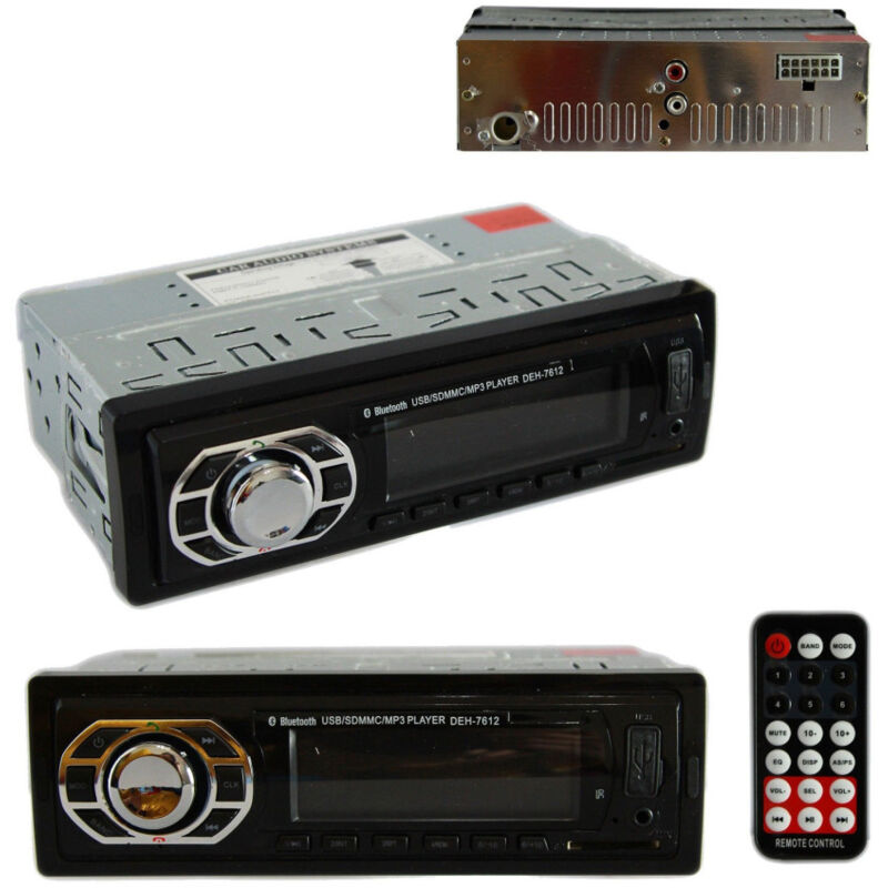 Image of Trade Shop - Autoradio Bluetooth fm MP3-Player usb sd aux lcd 60Wx4 DEH-7612 -