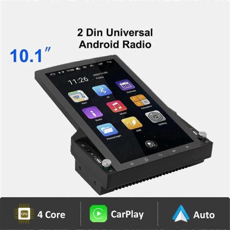Autoradio universel Android 2DIN 10,1 pouces pour écran tactile (A)--