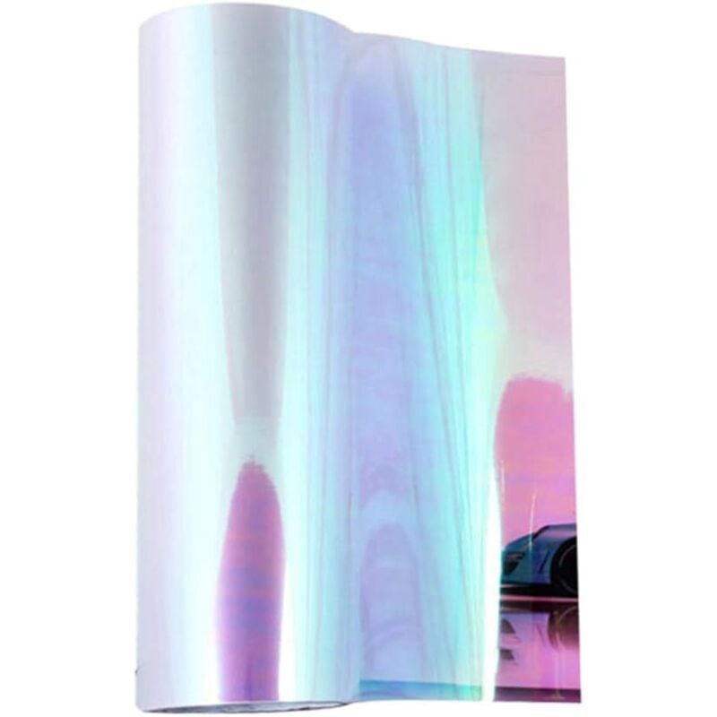 Image of Linghhang - Autoscheinwerfer-Aufkleber aus Vinylfolie – 30 x 120 cm – transparente Chamäleonfarbe