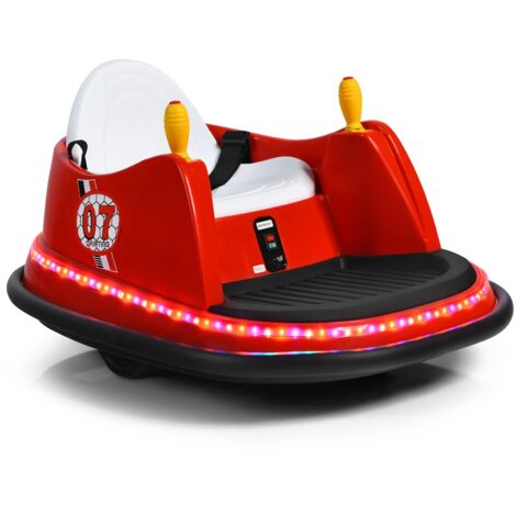 Autoscontro elettrica 6V per bambini dai 2 ai 5 anni, con telecomando, 57x75x42 cm rosso