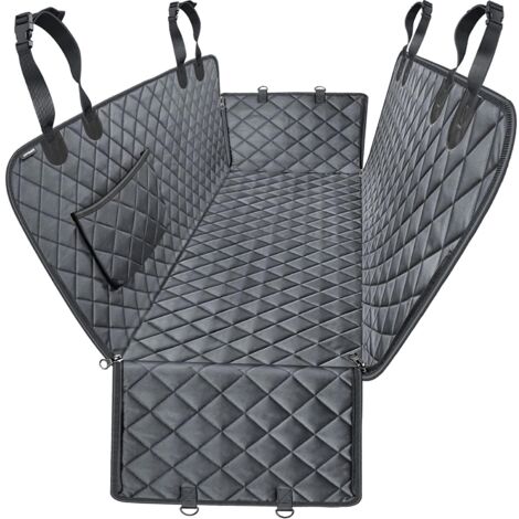 Autositzbezug für Haustiertransporter, wasserdicht, rutschfest, 58" x 54", Schwarz