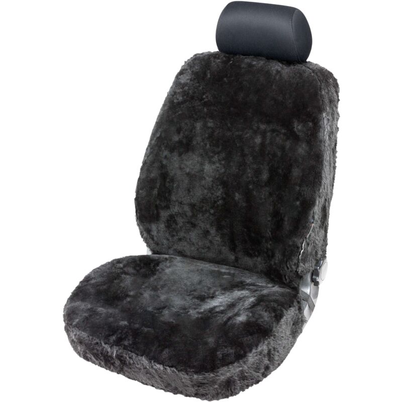 Image of Walser Autositzbezug Lammfell Monette schwarz mit ZIPP IT System 1-teilig Sitzbezug