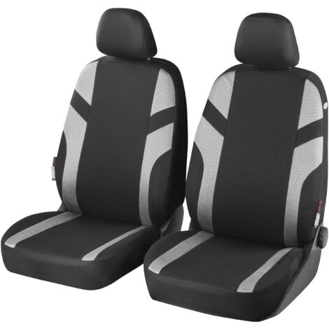 Autositzbezug Stripe  grau-schwarz