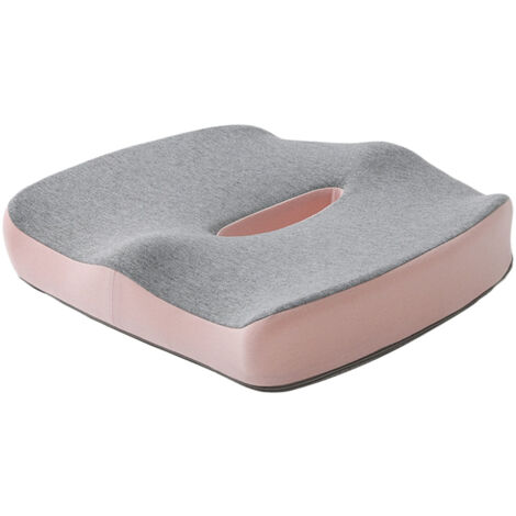 Autositzkissen aus Memory-Schaum, atmungsaktiv, zur Linderung von Beschwerden und Schmerzen, ideal fürs Büro, rosa