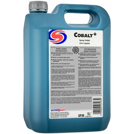 Autosmart Cobalt Polish 5L High Gloss Drying Aid Nano Sealant Car Auto Valet