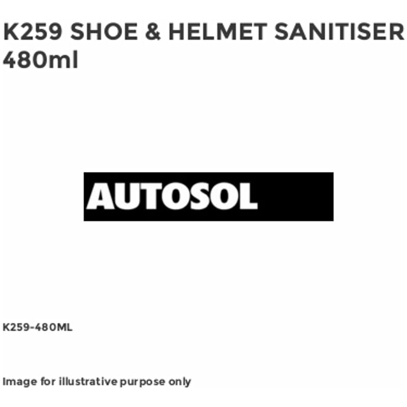 Autosol - K259 Shoe & Helmet Sanitiser 480ml